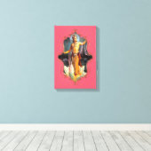 De mystiek van India 31 - omheind canvas Afdruk (Insitu (Houten vloer))