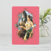 De mystiek van India 31 - Wenskaart Aankondiging (Staand voorkant)