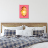 De mystiek van India 33 - omheind canvas Afdruk (Insitu (Slaapkamer))