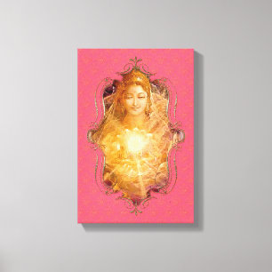 De mystiek van India 33 - omheind canvas Afdruk