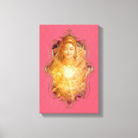 De mystiek van India 33 - omheind canvas Afdruk (Voorkant)