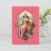 de mystiek van India 33 - Wenskaart Aankondiging (Staand voorkant)