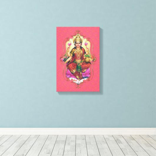 De mystiek van India 34 - omheind canvas (Insitu (Houten vloer))