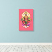 De mystiek van India 34 - omheind canvas Afdruk (Insitu (Houten vloer))