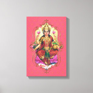 De mystiek van India 34 - omheind canvas Afdruk