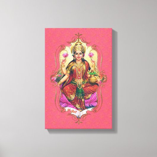 De mystiek van India 34 - omheind canvas Afdruk (Voorkant)