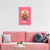 De mystiek van India 34 - omheind canvas Afdruk (Insitu (Woonkamer))