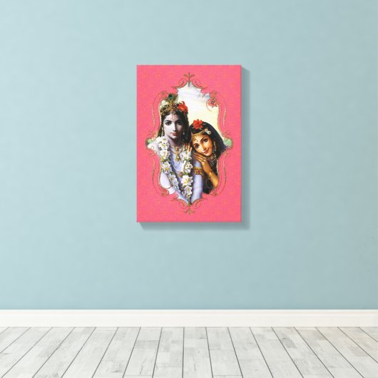 De mystiek van India 35 - omheind canvas (Insitu (Houten vloer))