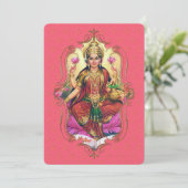 de mystiek van India 35 - Wenskaart Aankondiging (Staand voorkant)