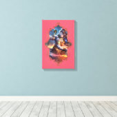 De mystiek van India 36 - omheind canvas Afdruk (Insitu (Houten vloer))