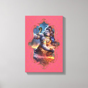 De mystiek van India 36 - omheind canvas Afdruk
