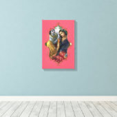 De mystiek van India 37 - omheind canvas Afdruk (Insitu (Houten vloer))