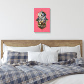 De mystiek van India 38 - omheind canvas Afdruk (Insitu (Slaapkamer))