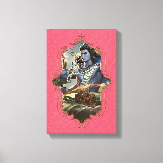 De mystiek van India 38 - omheind canvas Afdruk (Voorkant)