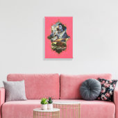 De mystiek van India 38 - omheind canvas Afdruk (Insitu (Woonkamer))