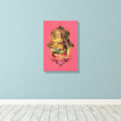 De mystiek van India 39 - omheind canvas (Insitu (Houten vloer))