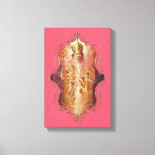 De mystiek van India 41 - omhulde canvas Afdruk