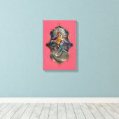 De mystiek van India 42 - omhulde canvas Afdruk (Insitu (Houten vloer))