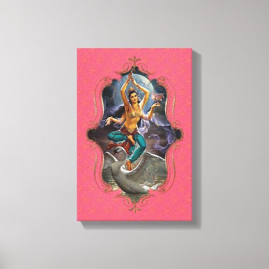 De mystiek van India 42 - omhulde canvas Afdruk (Voorkant)