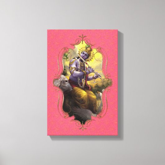 De mystiek van India 44 - omhulde canvas Afdruk (Voorkant)