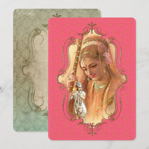 de mystiek van India 44 - Wenskaart Aankondiging