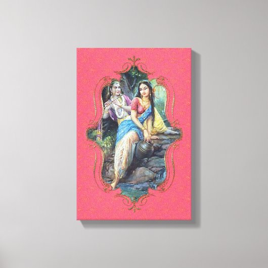 De mystiek van India 45 - omhulde canvas (Voorkant)