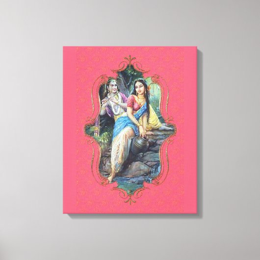 De mystiek van India 45 - omhulde canvas Afdruk (Voorkant)