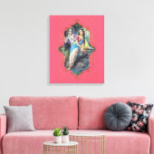 De mystiek van India 45 - omhulde canvas Afdruk (Insitu (Woonkamer))