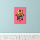 De mystiek van India 46 - omheind canvas Afdruk (Insitu (Houten vloer))