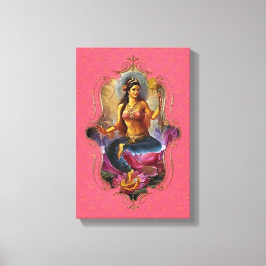 De mystiek van India 46 - omheind canvas Afdruk (Voorkant)