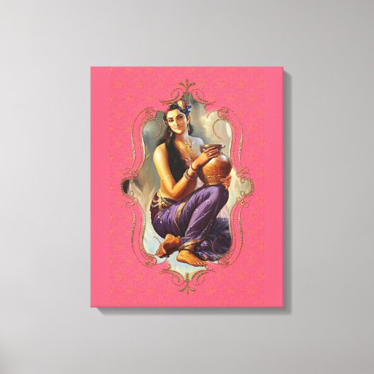 De mystiek van India 47 - omcirkeld Canvas Afdruk (Voorkant)