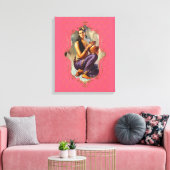 De mystiek van India 47 - omcirkeld Canvas Afdruk (Insitu (Woonkamer))