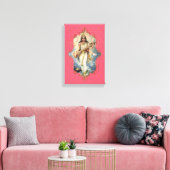 De mystiek van India 48 - omgepakt Canvas (Insitu (Woonkamer))