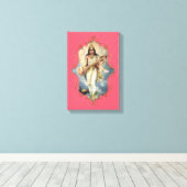 De mystiek van India 48 - omgepakt Canvas Afdruk (Insitu (Houten vloer))