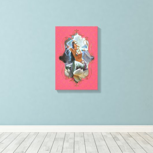 De mystiek van India 49 - omheind canvas (Insitu (Houten vloer))