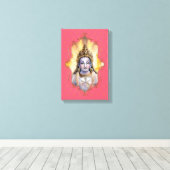 De mystiek van India 4 - omcirkeld canvas Afdruk (Insitu (Houten vloer))