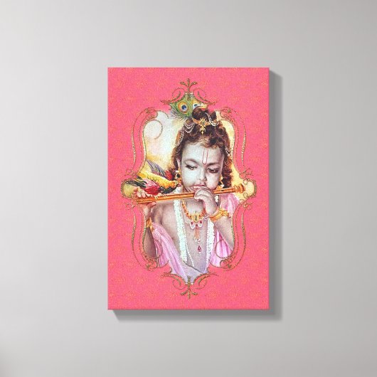 De mystiek van India 51 - omheind canvas Afdruk (Voorkant)