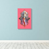 De mystiek van India 52 - omgepakt Canvas (Insitu (Houten vloer))