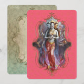 De mystiek van India 53 - Wenskaart Aankondiging (Voorkant / Achterkant)