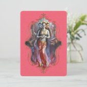 De mystiek van India 53 - Wenskaart Aankondiging (Staand voorkant)