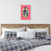 De mystiek van India 5 - omcirkeld Canvas Afdruk (Insitu (Slaapkamer))