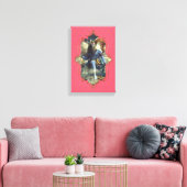 De mystiek van India 5 - omcirkeld Canvas Afdruk (Insitu (Woonkamer))