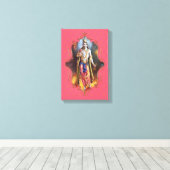 De mystiek van India 8 - omcirkeld canvas Afdruk (Insitu (Houten vloer))