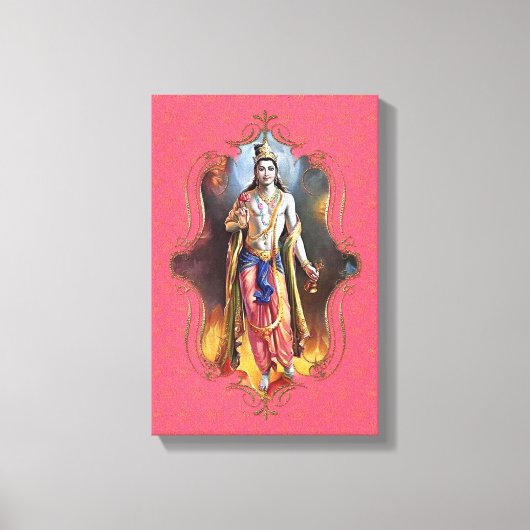De mystiek van India 8 - omcirkeld canvas Afdruk (Voorkant)