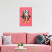 De mystiek van India 8 - omcirkeld canvas Afdruk (Insitu (Woonkamer))