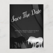 De Mystieke Eenhoorn Bewaar de Datum (zwarte werve Briefkaart (Voorkant)