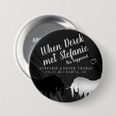 De mystieke eenhoornbruiloft (wanneer de echtgenoo ronde button 7,6 cm (Voorkant /achterkant)