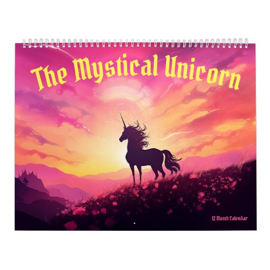 De mystieke eenhoornkalender kalender (Hoes)
