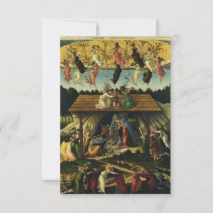 De mystieke geboorte door Sandro Botticelli Heilig Bedankkaart