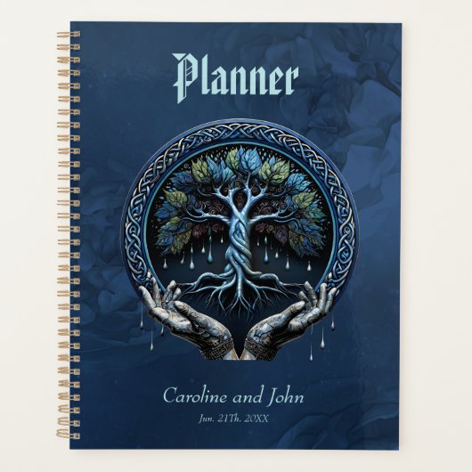 De mystieke Keltische Levensboom Planner (Voorkant)